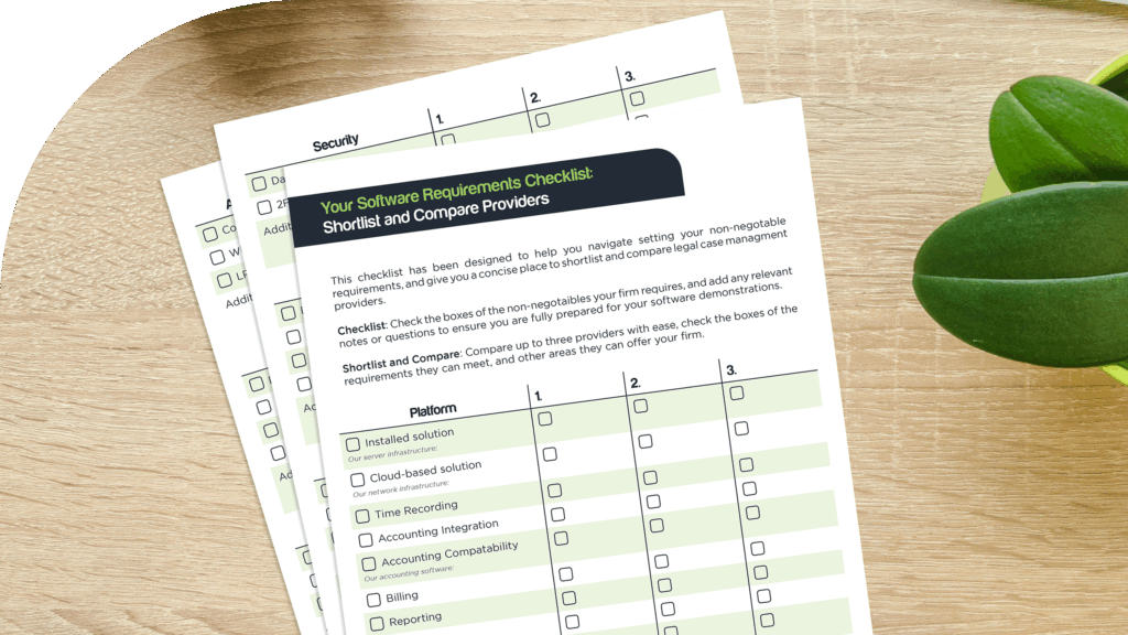 Checklist Mockup Rounded - Redbrick Solutions Redbrick's Legal Case Management Software Checklist